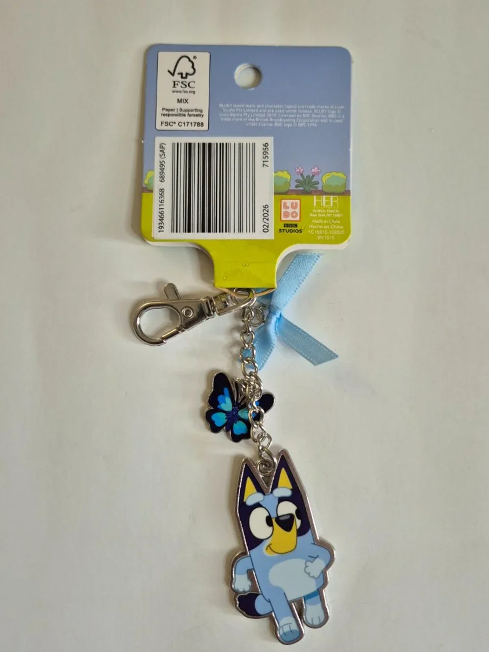 Bluey Keychain Licensed Character Accessories, 3+, New with Tag